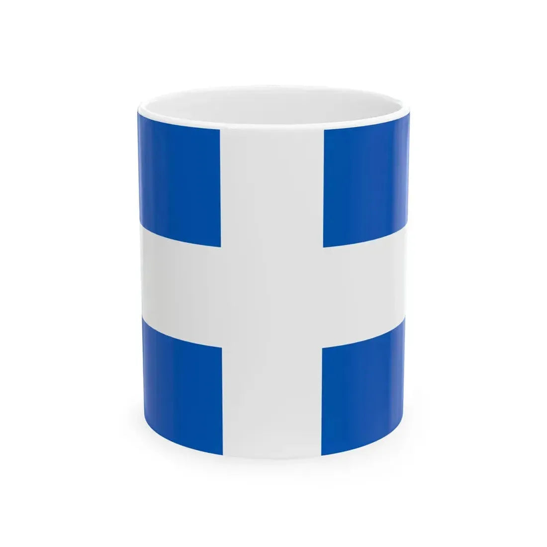 Flag of Zwolle (Netherlands) White Coffee Mug 11oz - Go Mug Yourself
