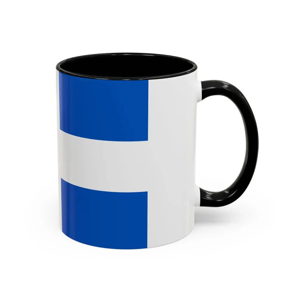 Flag of Zwolle the capital of the province of Overijssel Netherlands - Accent Coffee Mug - Go Mug Yourself