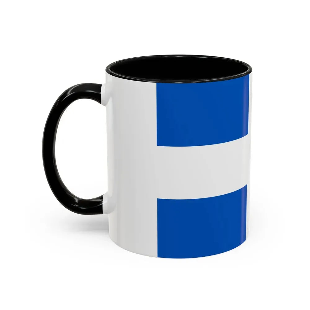 Flag of Zwolle the capital of the province of Overijssel Netherlands - Accent Coffee Mug - Go Mug Yourself