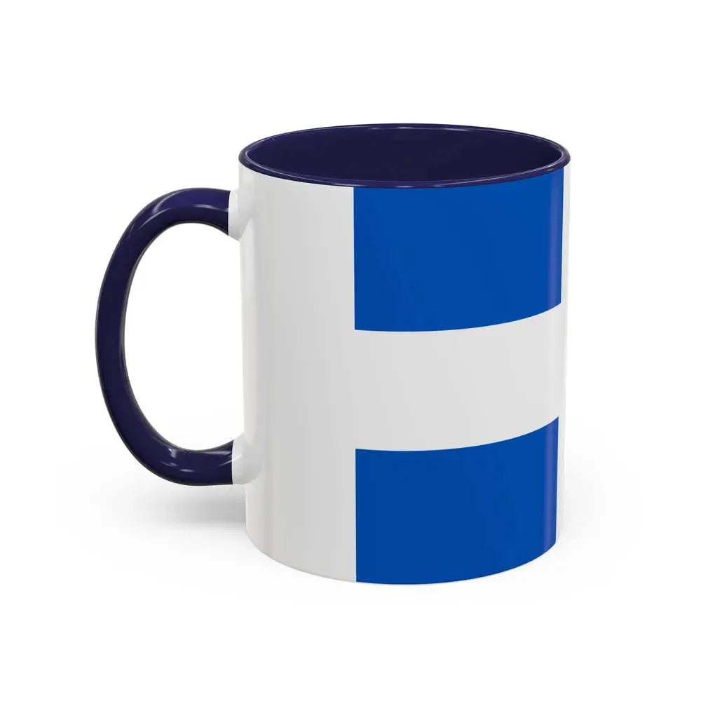 Flag of Zwolle the capital of the province of Overijssel Netherlands - Accent Coffee Mug - Go Mug Yourself