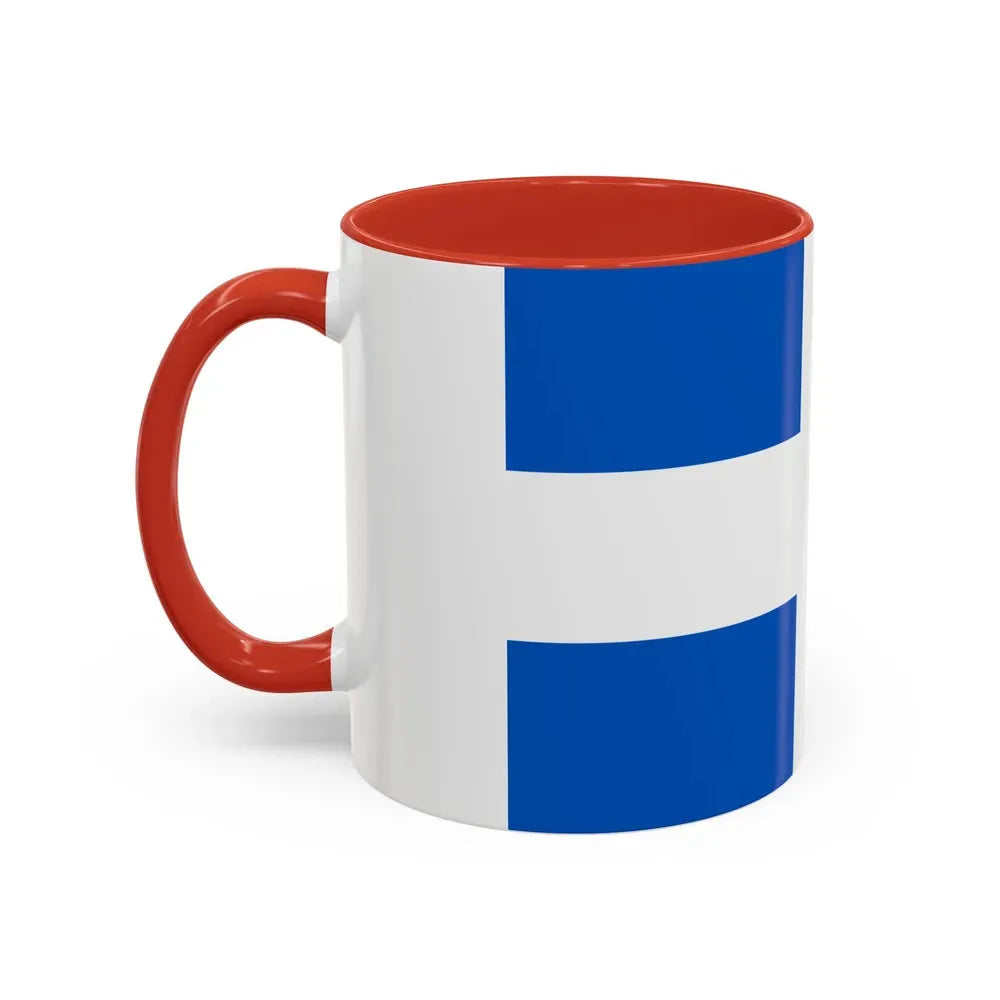 Flag of Zwolle the capital of the province of Overijssel Netherlands - Accent Coffee Mug - Go Mug Yourself
