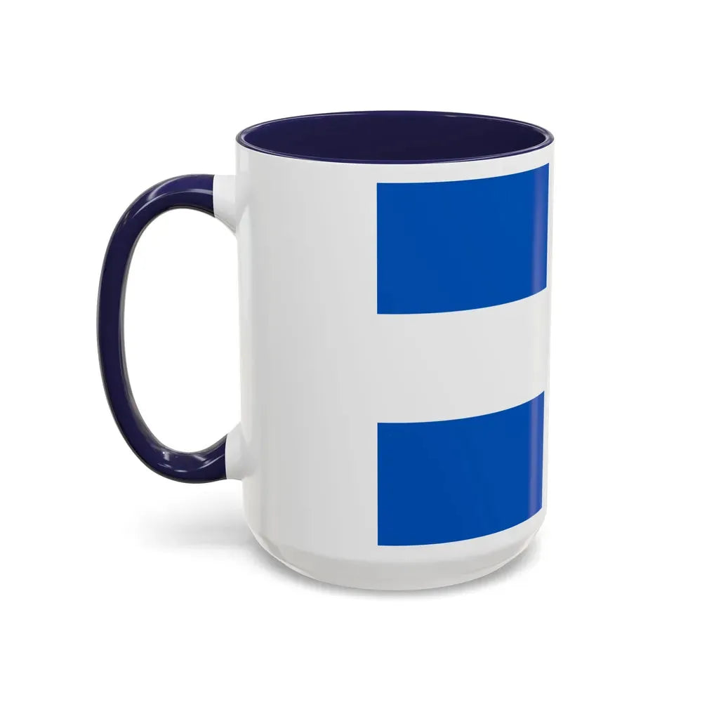 Flag of Zwolle the capital of the province of Overijssel Netherlands - Accent Coffee Mug - Go Mug Yourself