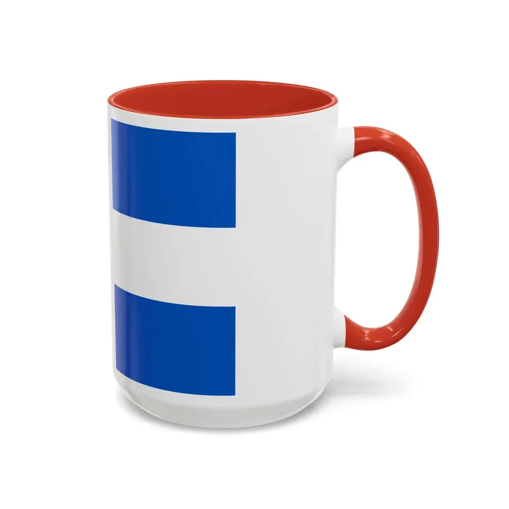 Flag of Zwolle the capital of the province of Overijssel Netherlands - Accent Coffee Mug - Go Mug Yourself