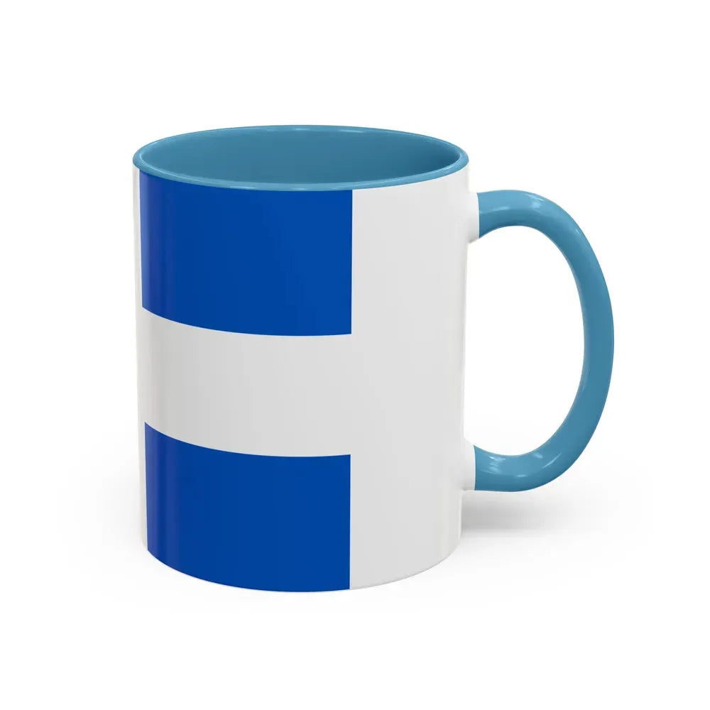 Flag of Zwolle the capital of the province of Overijssel Netherlands - Accent Coffee Mug - Go Mug Yourself