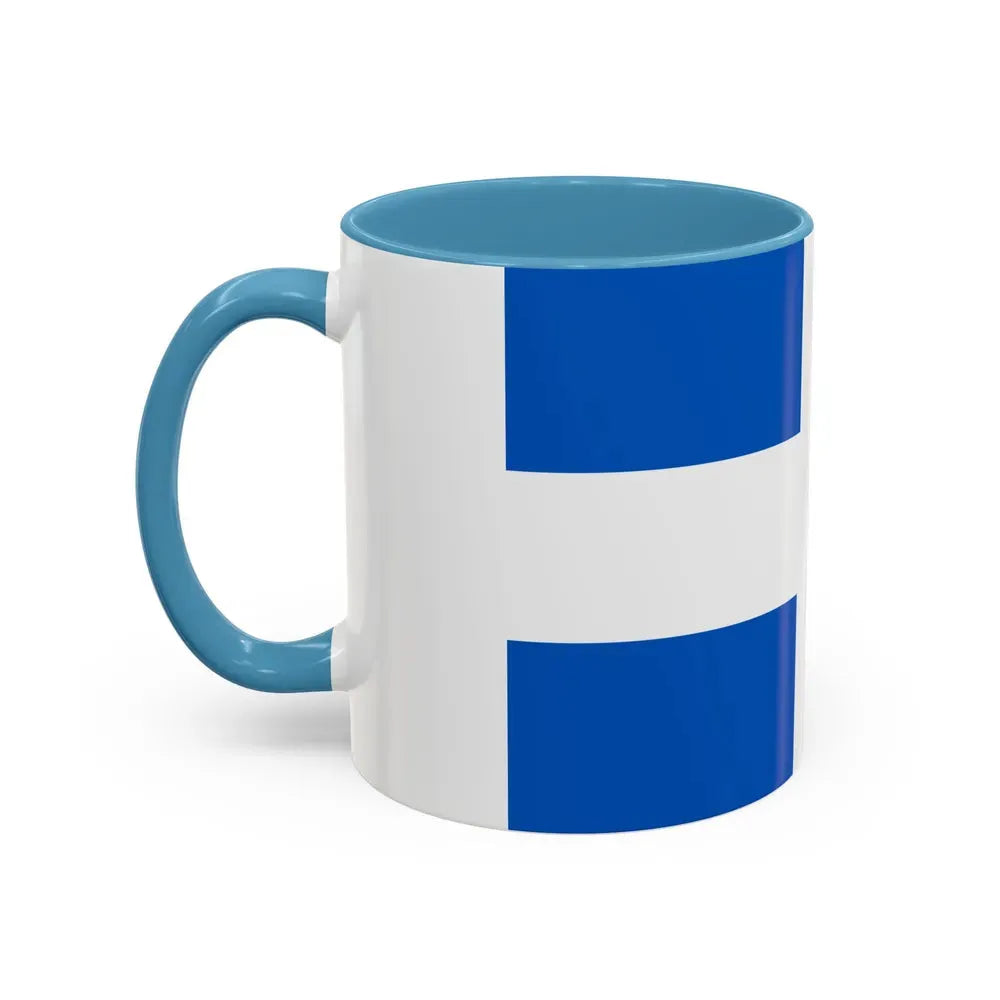 Flag of Zwolle the capital of the province of Overijssel Netherlands - Accent Coffee Mug - Go Mug Yourself