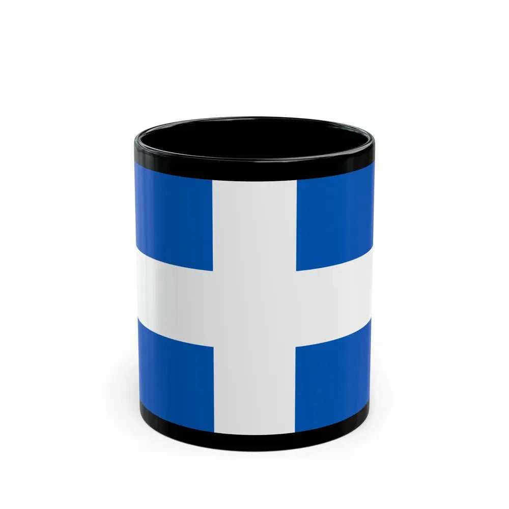 Flag of Zwolle the capital of the province of Overijssel Netherlands - Black Coffee Mug 11oz - Go Mug Yourself