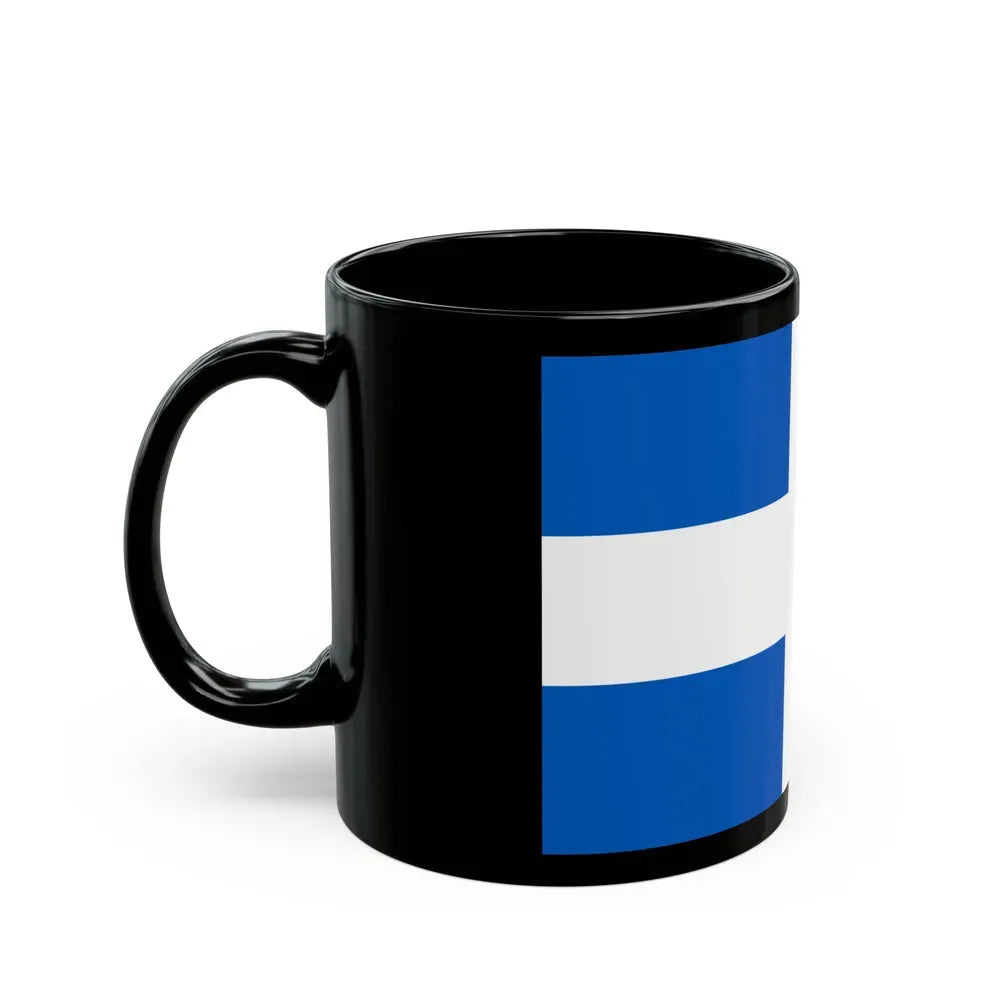 Flag of Zwolle the capital of the province of Overijssel Netherlands - Black Coffee Mug - Go Mug Yourself