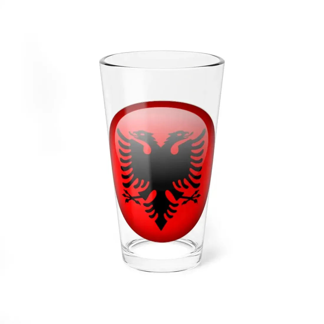 Flag orb Albania (Albania) Pint Glass 16oz 16oz - Go Mug Yourself