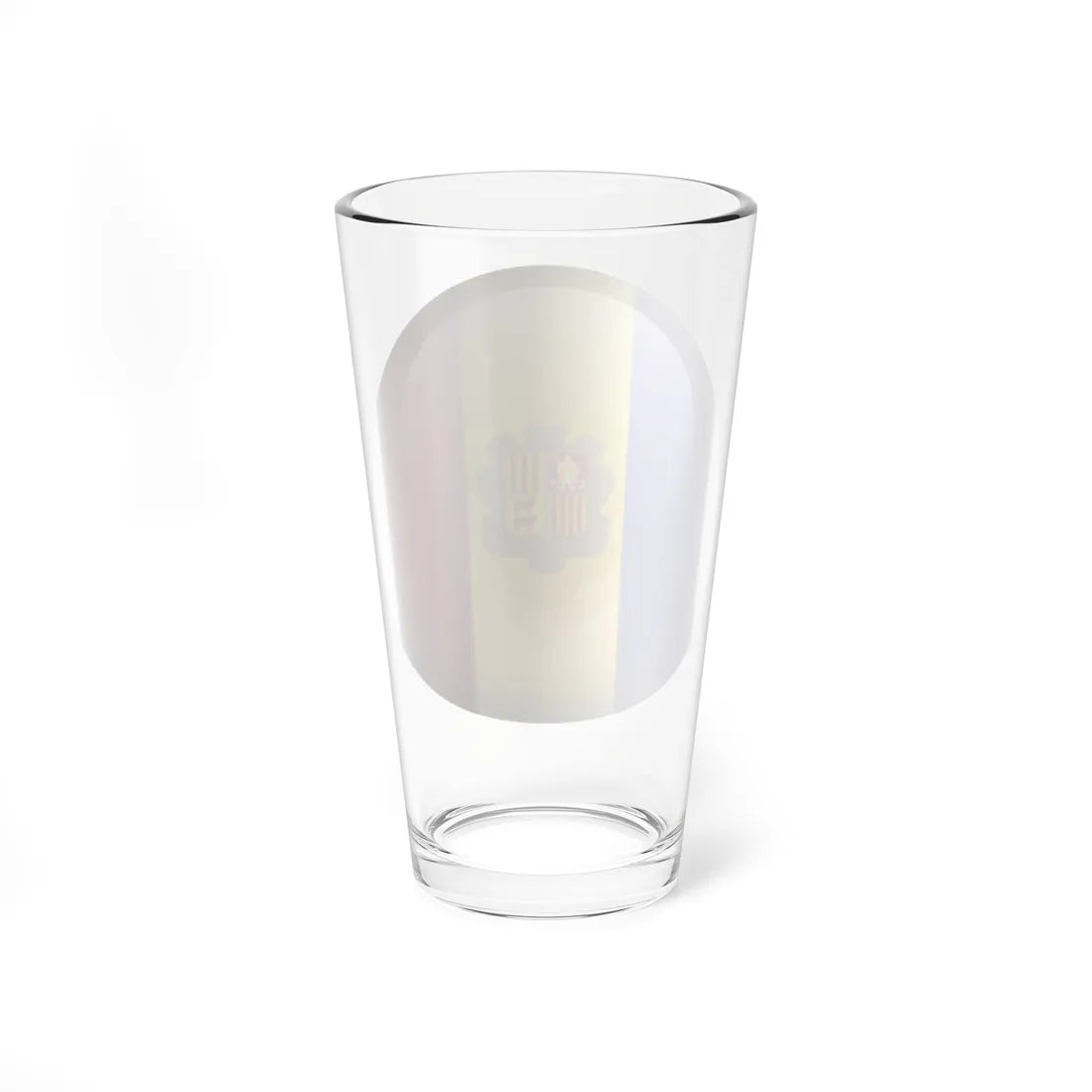 Flag orb Andorra (Andorra) Pint Glass 16oz - Go Mug Yourself