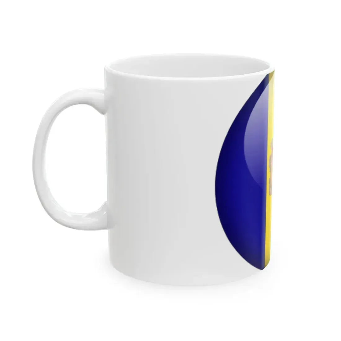 Flag orb Andorra (Andorra) White Coffee Mug - Go Mug Yourself