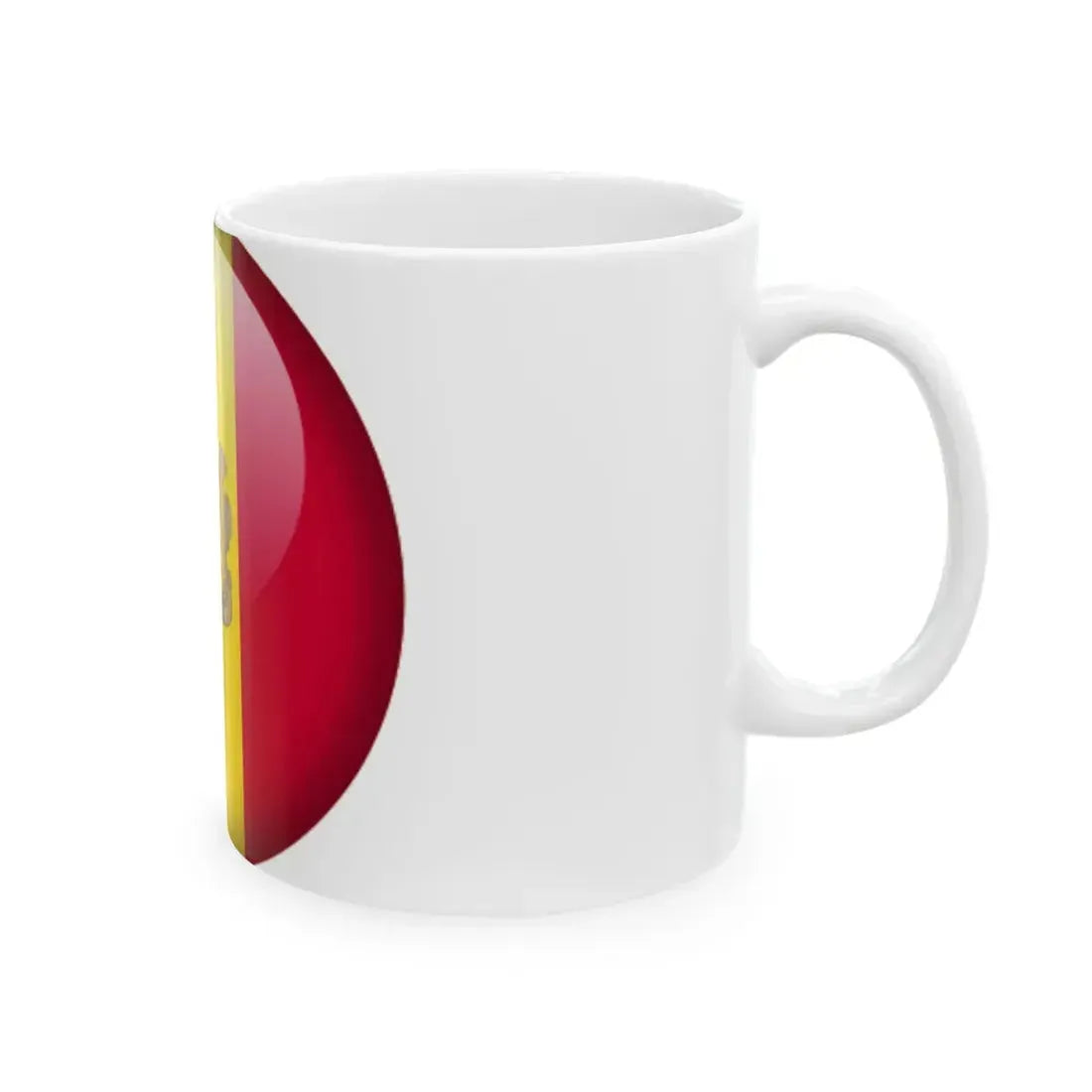 Flag orb Andorra (Andorra) White Coffee Mug - Go Mug Yourself