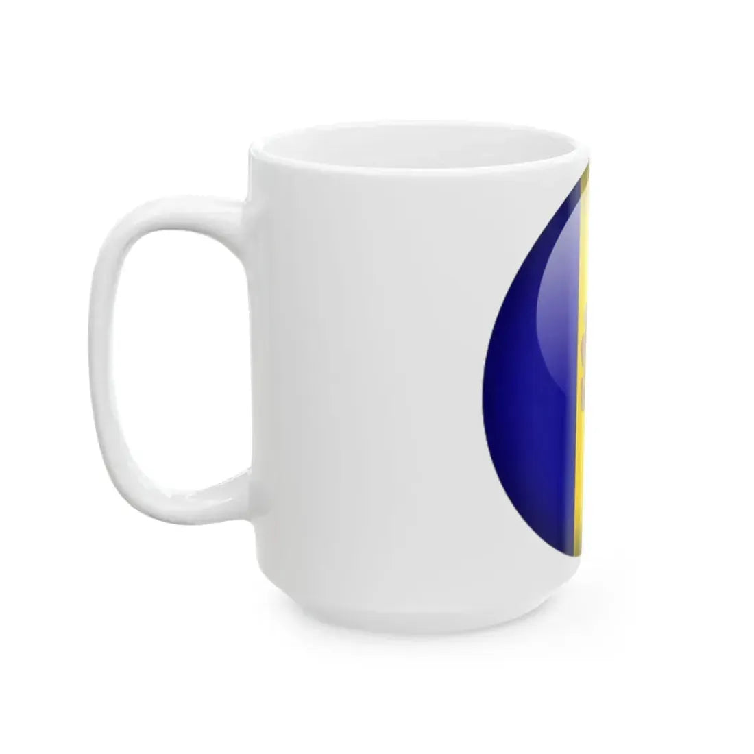 Flag orb Andorra (Andorra) White Coffee Mug - Go Mug Yourself