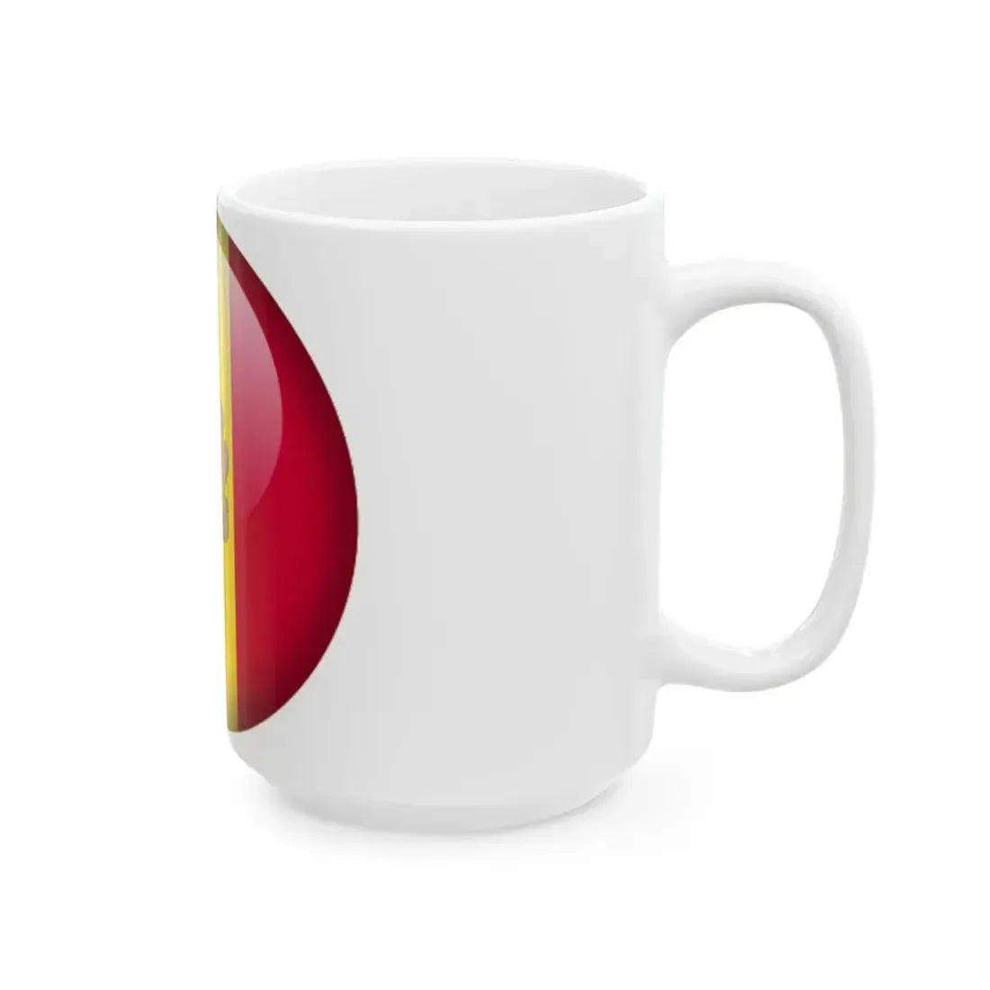 Flag orb Andorra (Andorra) White Coffee Mug - Go Mug Yourself