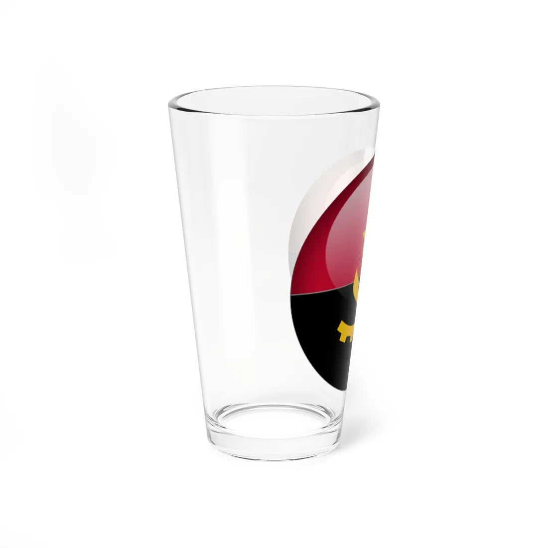 Flag orb Angola (Angola) Pint Glass 16oz - Go Mug Yourself