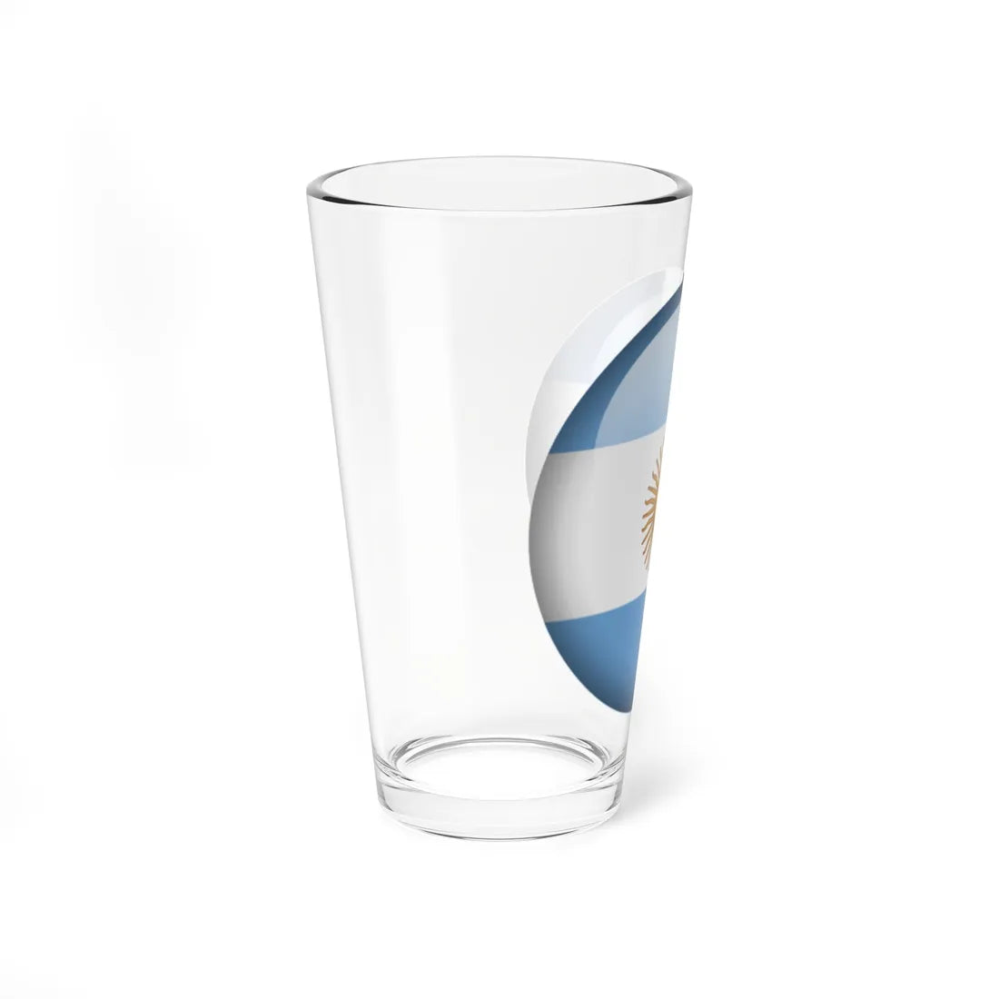 Flag orb Argentina (Argentina) Pint Glass 16oz - Go Mug Yourself