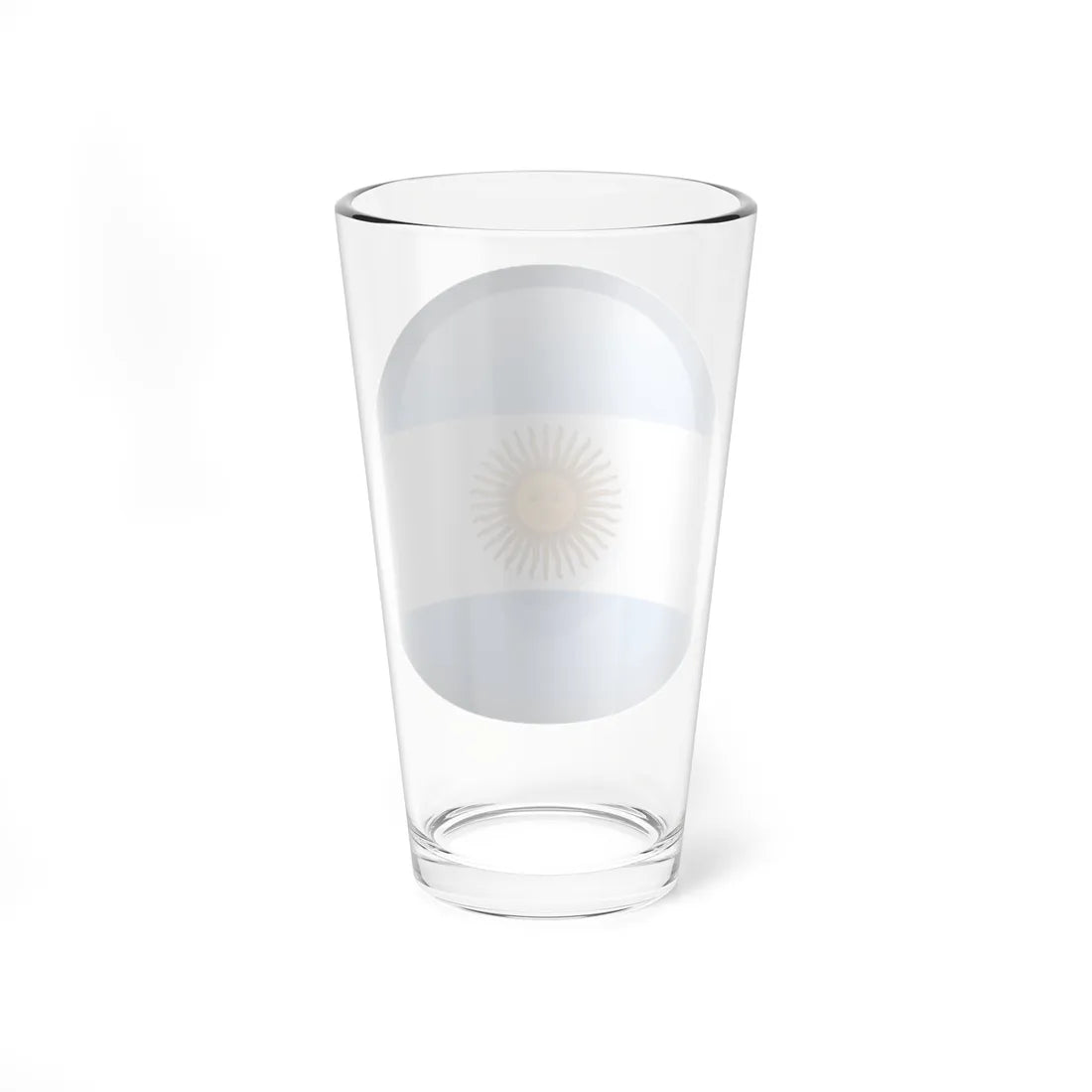 Flag orb Argentina (Argentina) Pint Glass 16oz - Go Mug Yourself