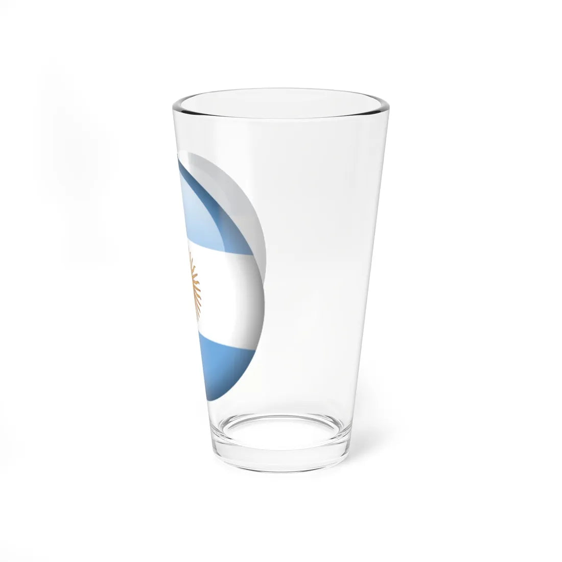 Flag orb Argentina (Argentina) Pint Glass 16oz - Go Mug Yourself