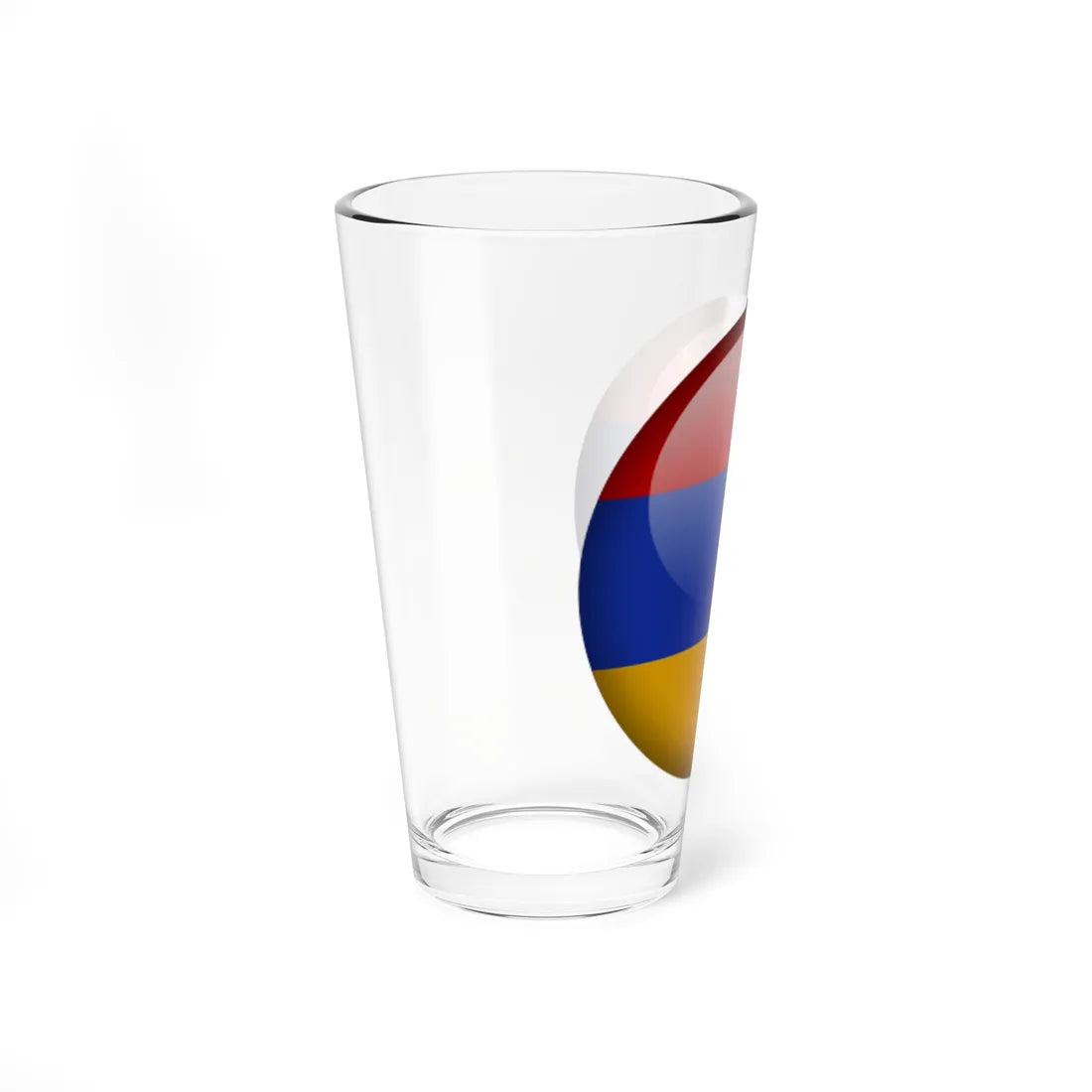 Flag orb Armenia (Armenia) Pint Glass 16oz - Go Mug Yourself