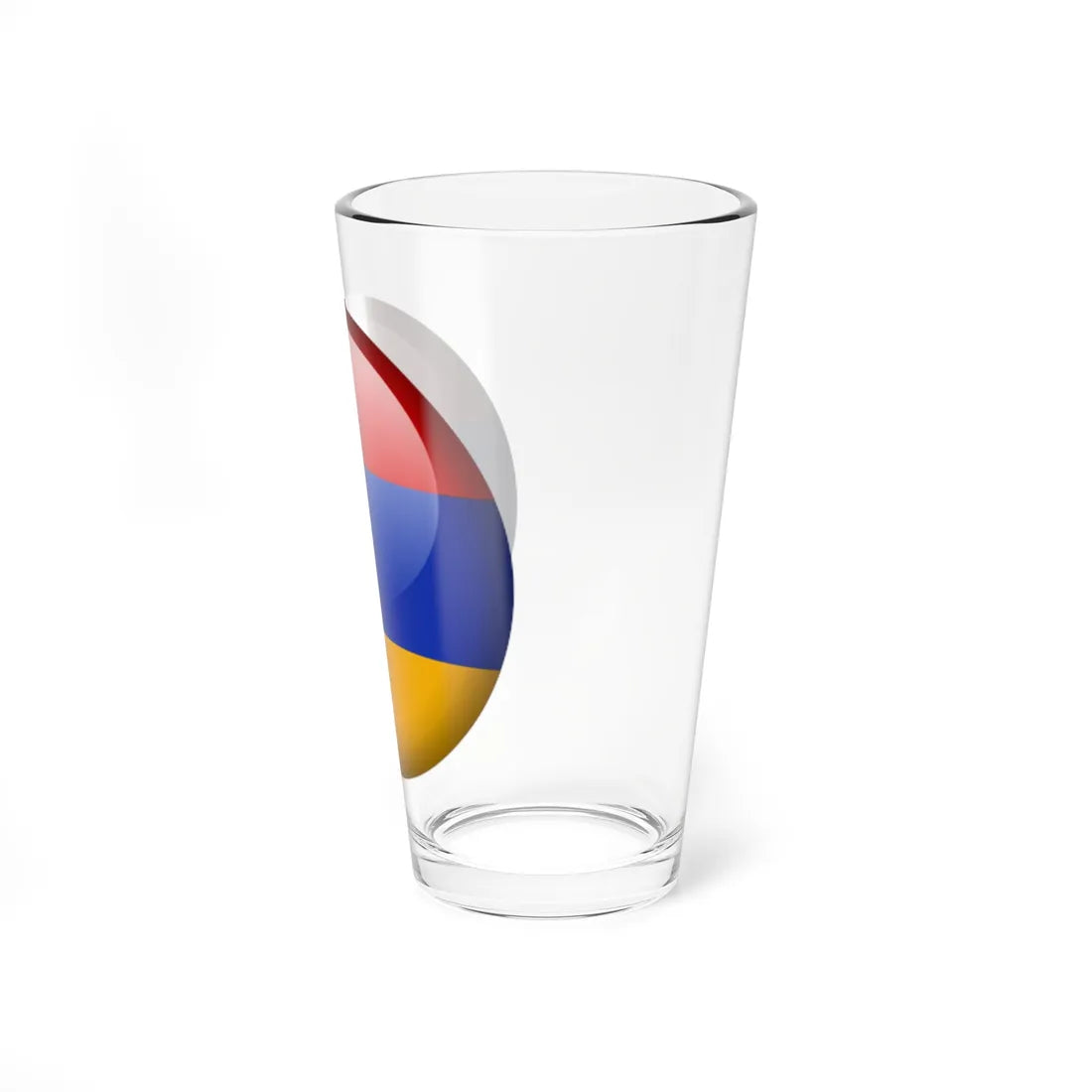 Flag orb Armenia (Armenia) Pint Glass 16oz - Go Mug Yourself