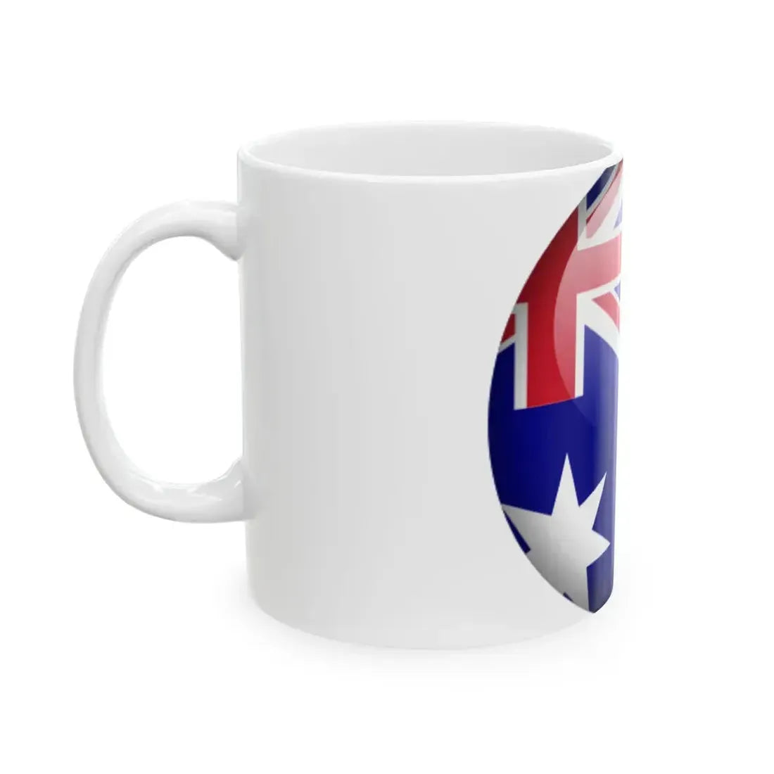 Flag orb Australia (Australia) White Coffee Mug - Go Mug Yourself