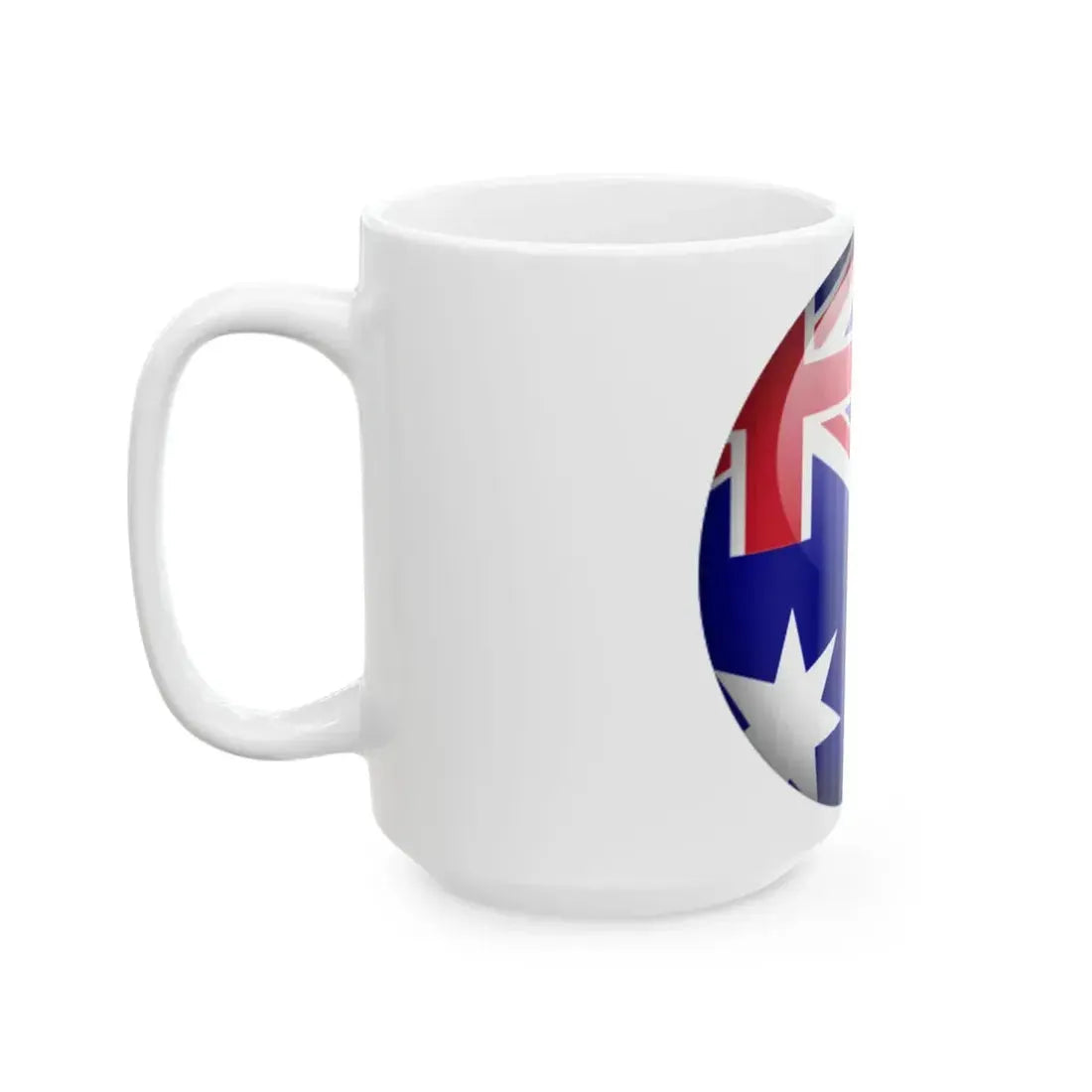 Flag orb Australia (Australia) White Coffee Mug - Go Mug Yourself