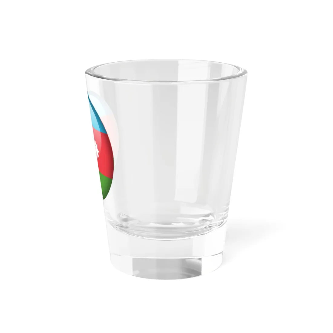 Flag orb Azerbaijan (Azerbaijan) Shot Glass 1.5oz - Go Mug Yourself