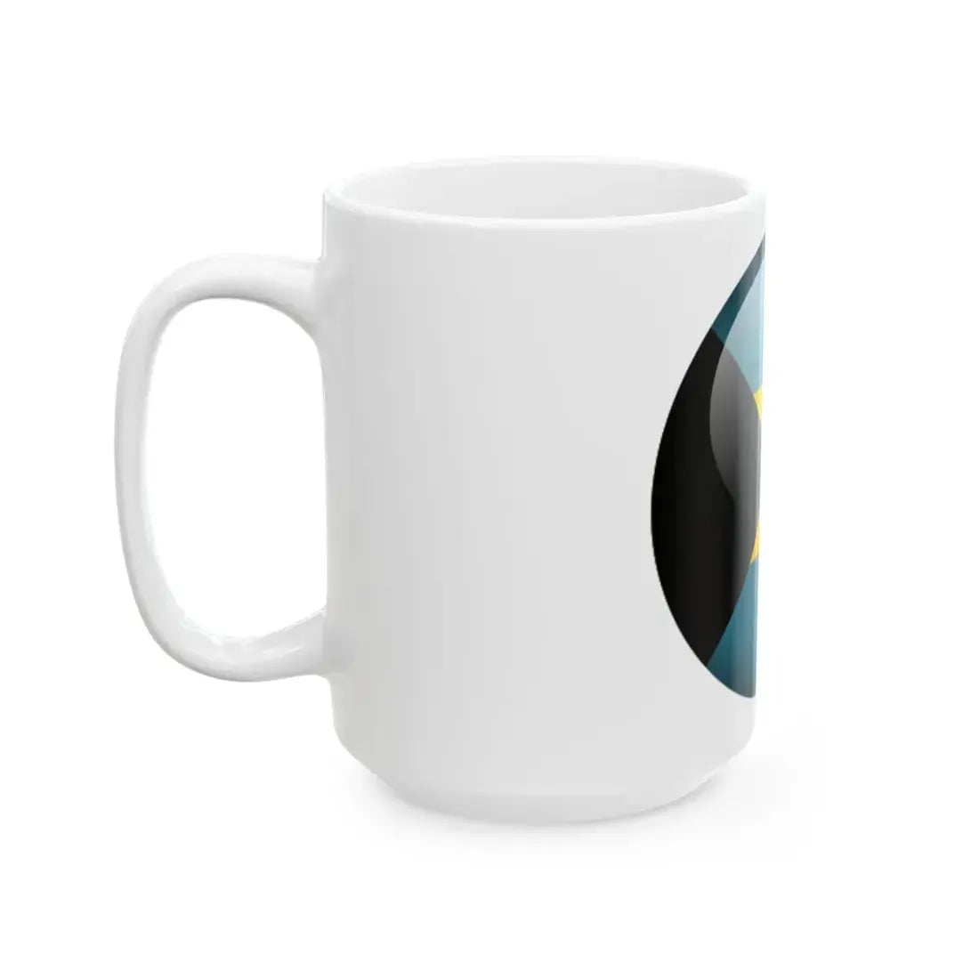 Flag orb Bahamas (Bahamas) White Coffee Mug - Go Mug Yourself