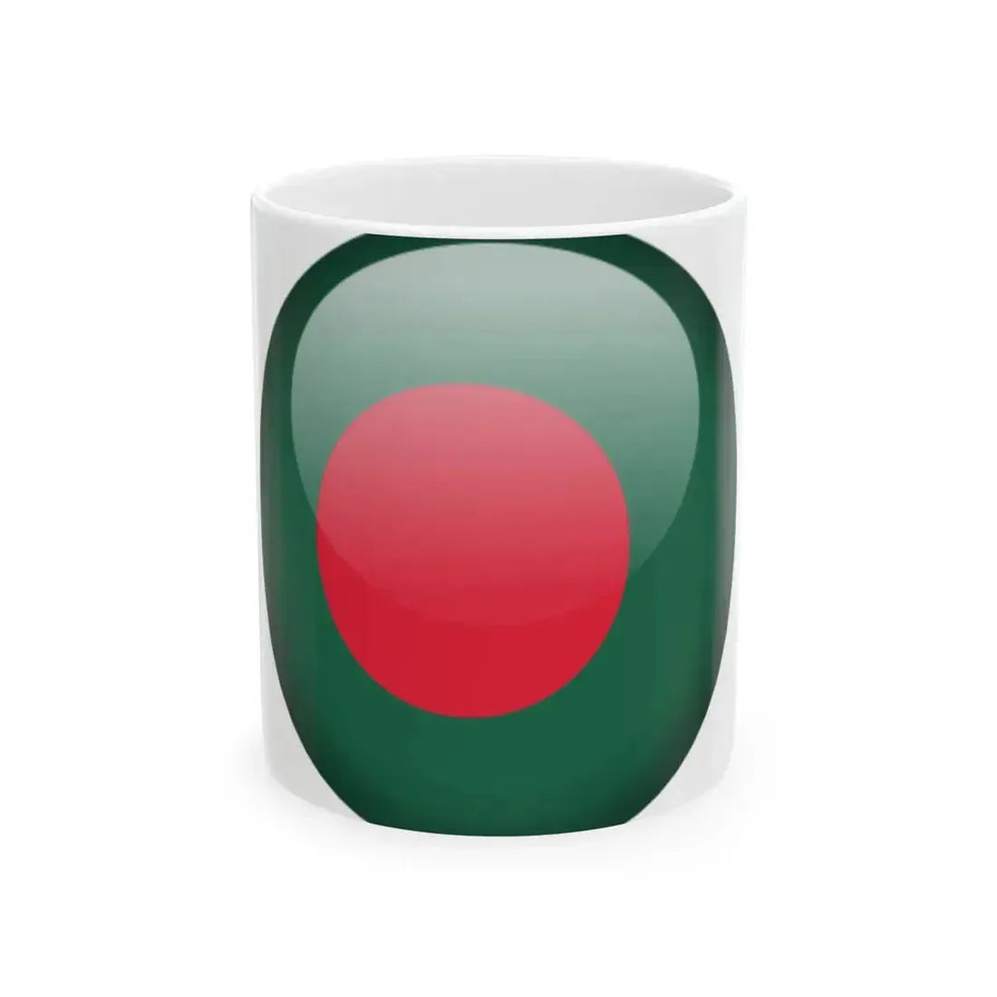Flag orb Bangladesh (Bangladesh) White Coffee Mug 11oz - Go Mug Yourself