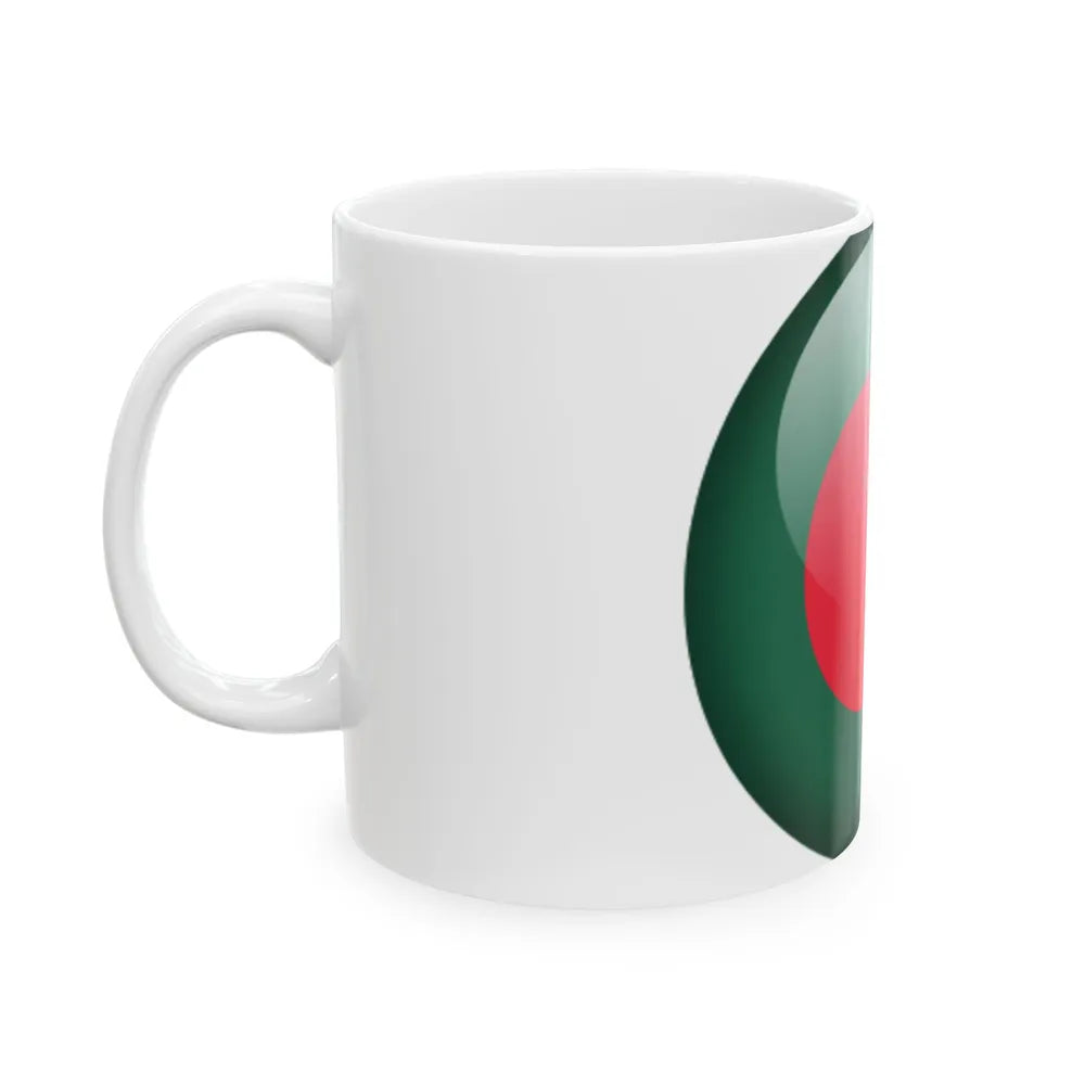 Flag orb Bangladesh (Bangladesh) White Coffee Mug - Go Mug Yourself