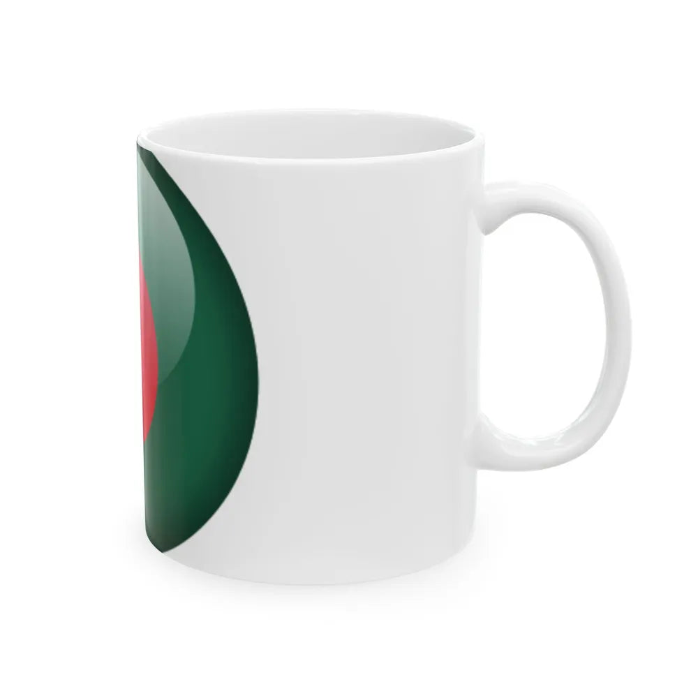 Flag orb Bangladesh (Bangladesh) White Coffee Mug - Go Mug Yourself