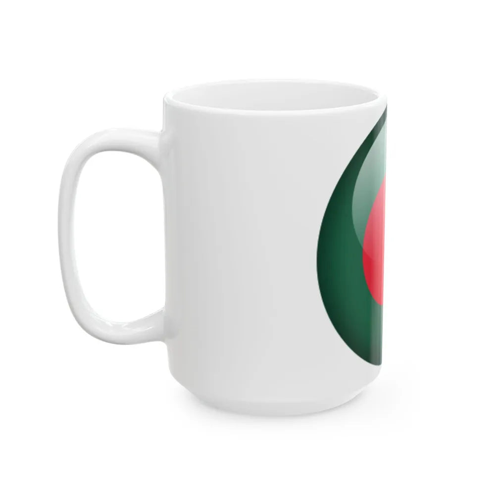 Flag orb Bangladesh (Bangladesh) White Coffee Mug - Go Mug Yourself