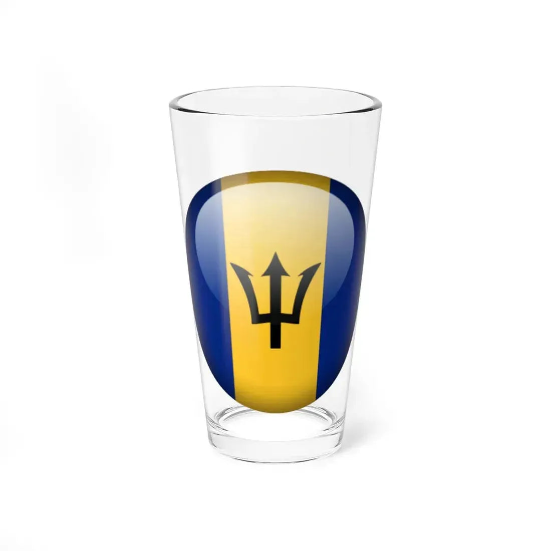 Flag orb Barbados (Barbados) Pint Glass 16oz 16oz - Go Mug Yourself