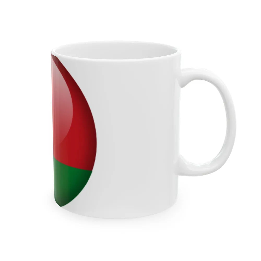 Flag orb Belarus (Belarus) White Coffee Mug - Go Mug Yourself
