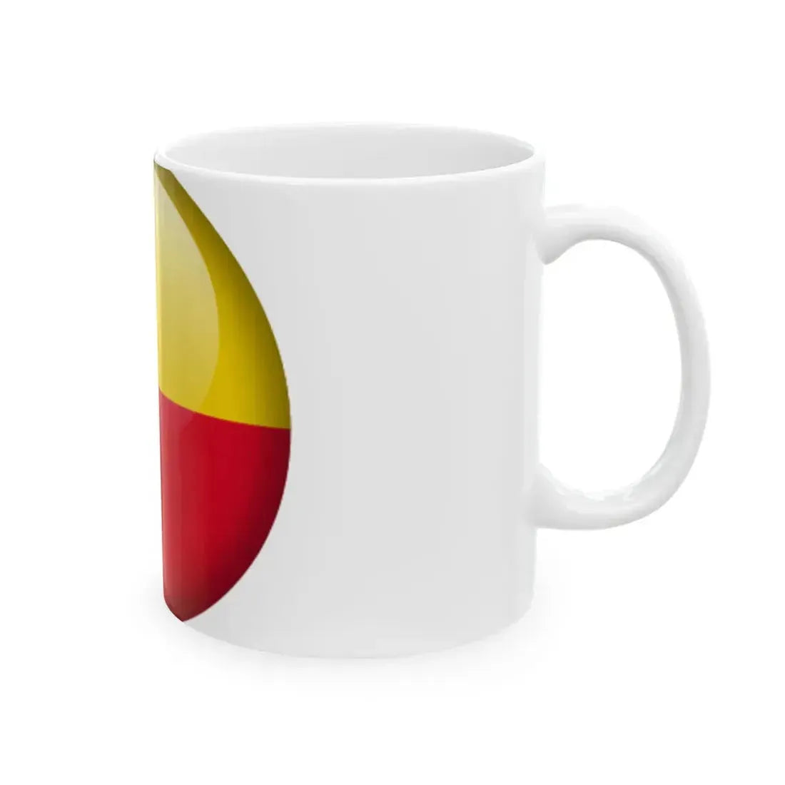 Flag orb Benin (Benin) White Coffee Mug - Go Mug Yourself