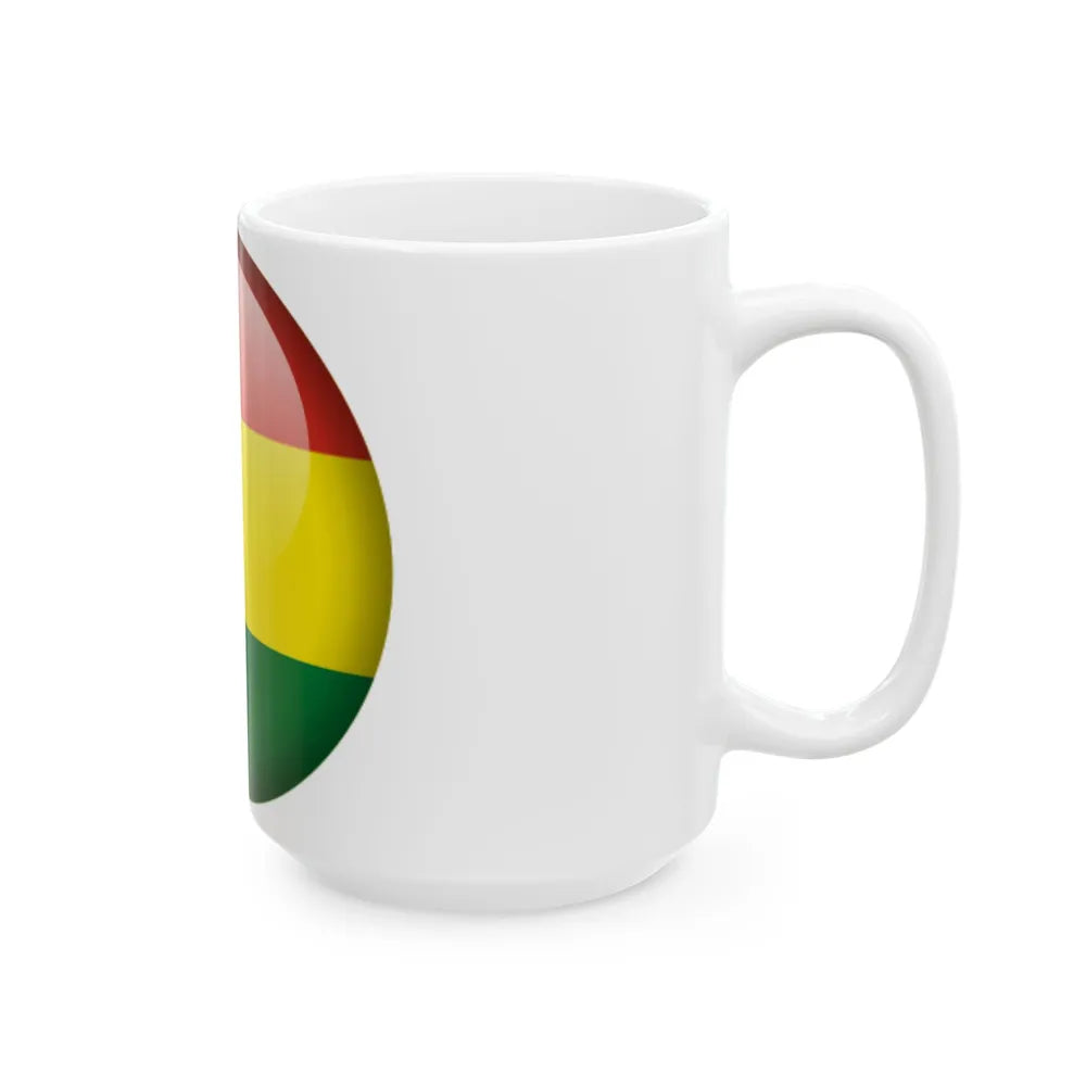 Flag orb Bolivia (Bolivia) White Coffee Mug - Go Mug Yourself