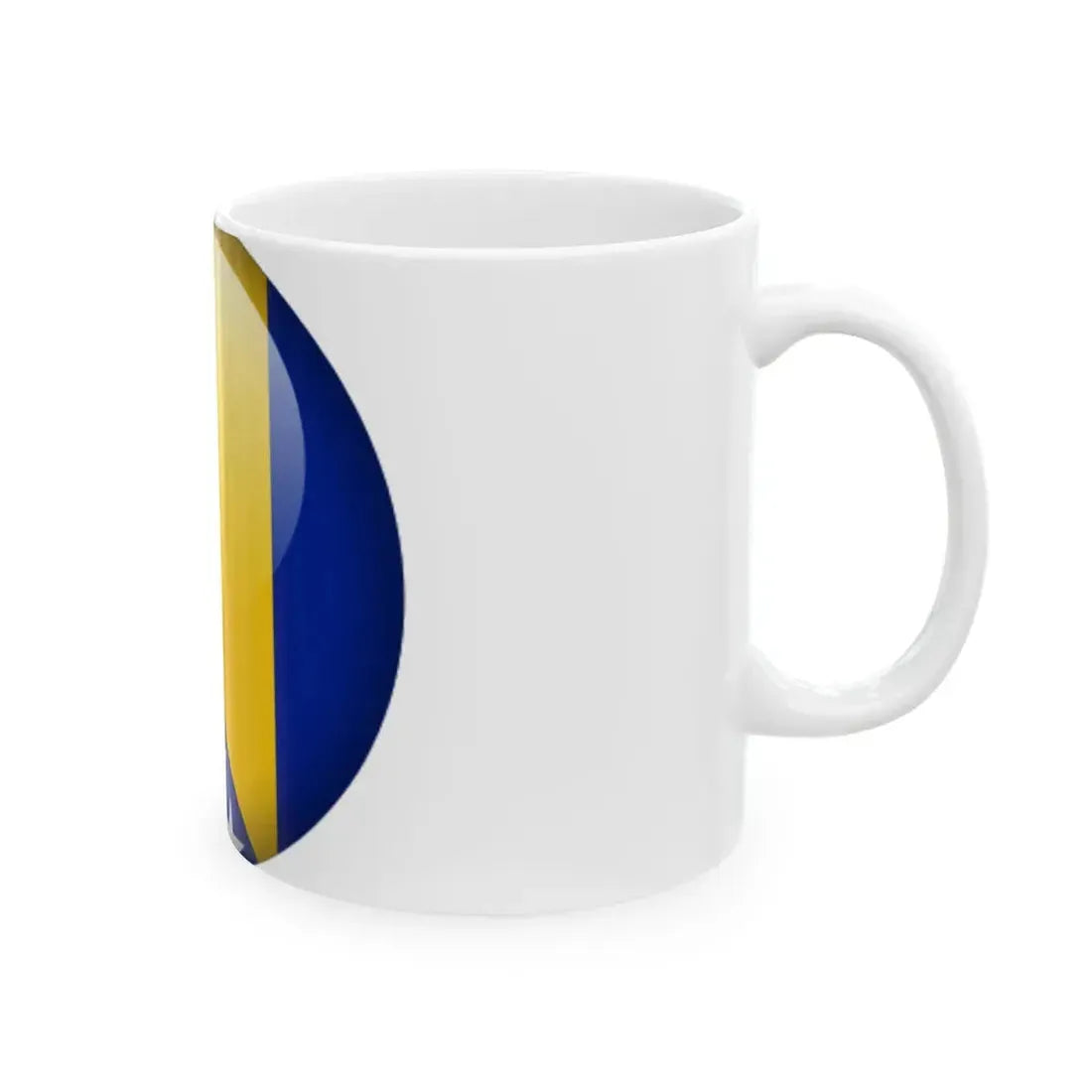 Flag orb Bosnia and Herzegovina (Bosnia and Herzegovina) White Coffee Mug - Go Mug Yourself