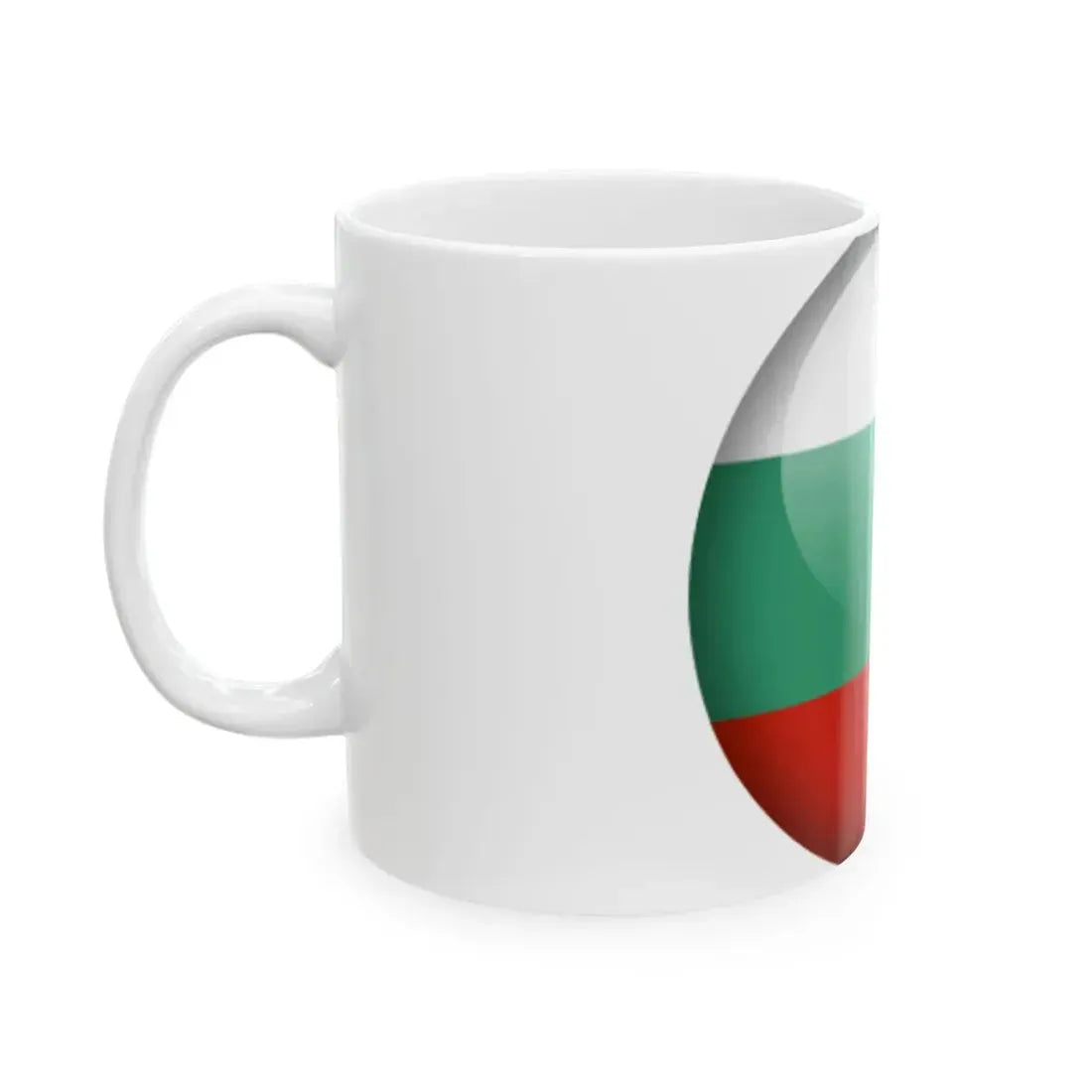 Flag orb Bulgaria (Bulgaria) White Coffee Mug - Go Mug Yourself