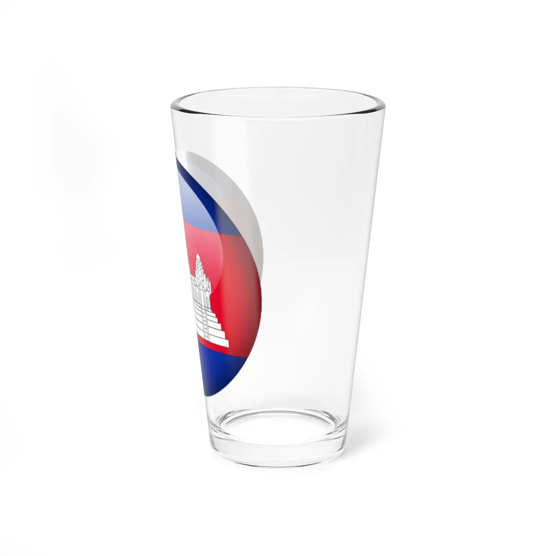 Flag orb Cambodia (Cambodia) Pint Glass 16oz - Go Mug Yourself