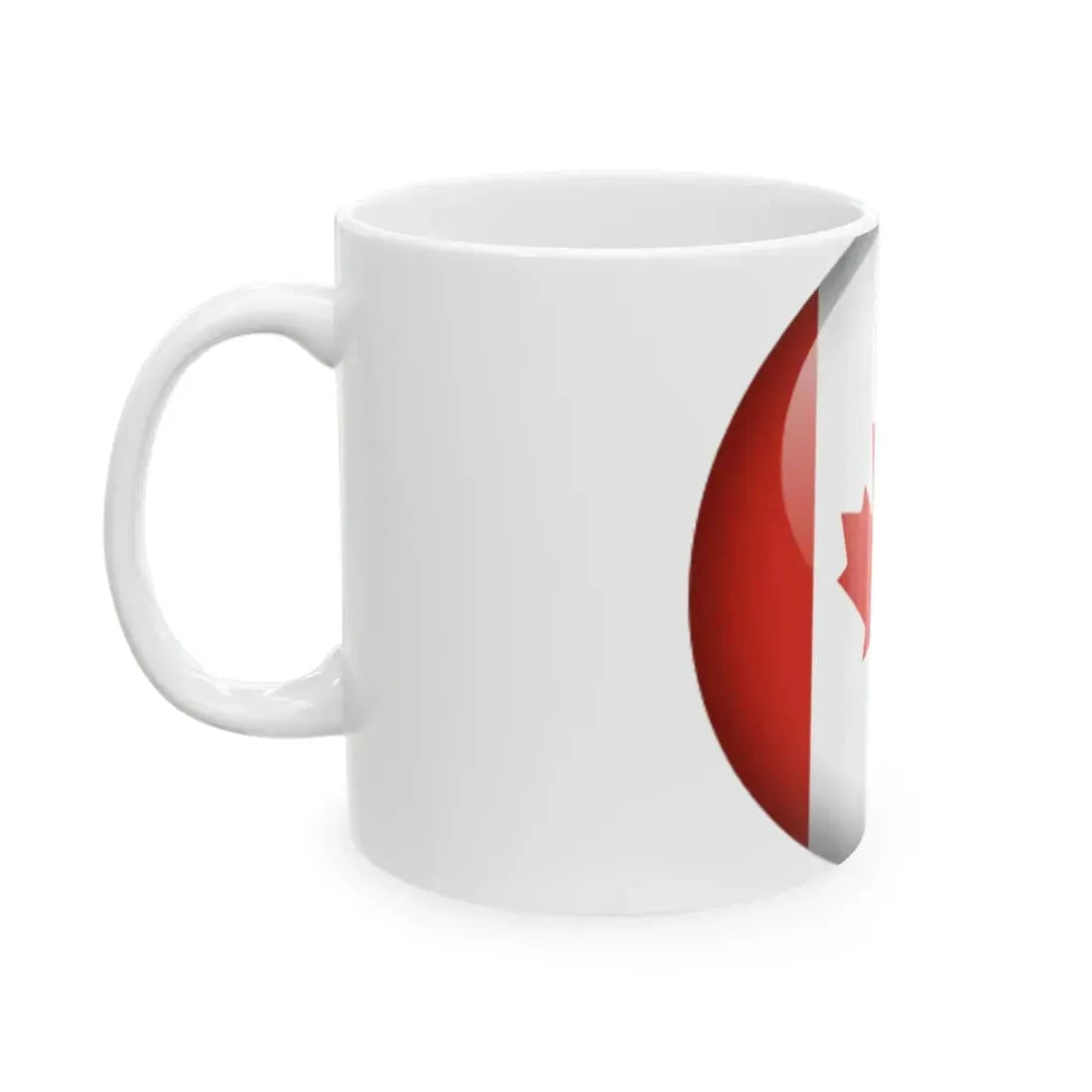Flag orb Canada (Canada) White Coffee Mug - Go Mug Yourself