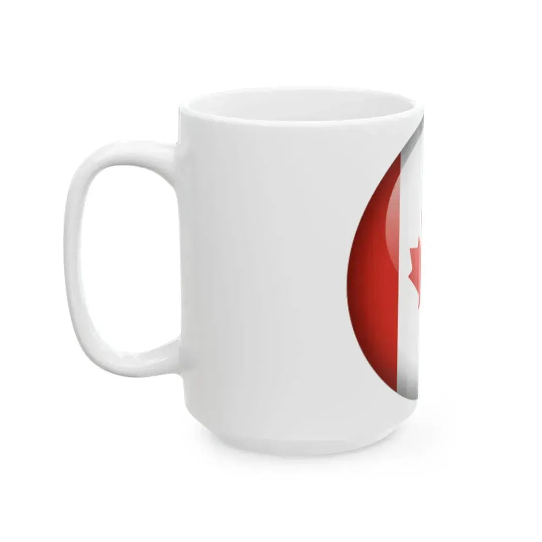 Flag orb Canada (Canada) White Coffee Mug - Go Mug Yourself