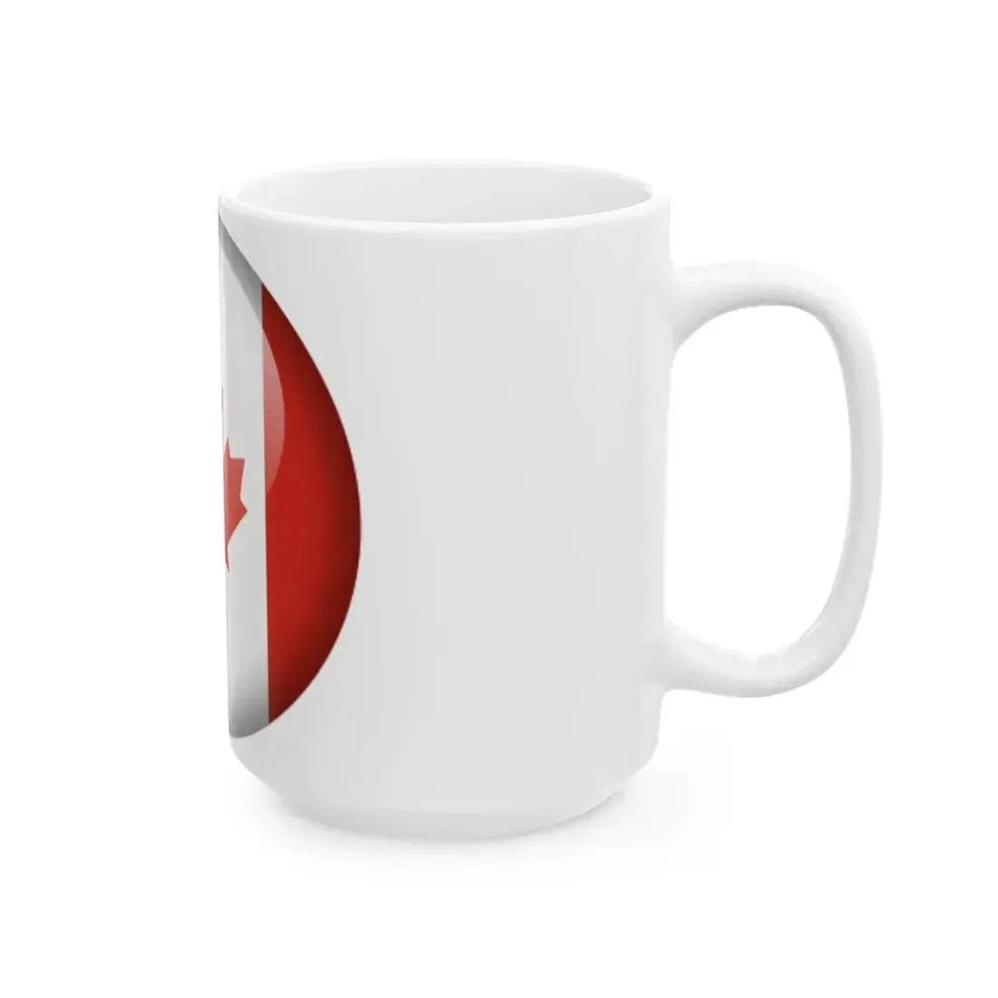 Flag orb Canada (Canada) White Coffee Mug - Go Mug Yourself