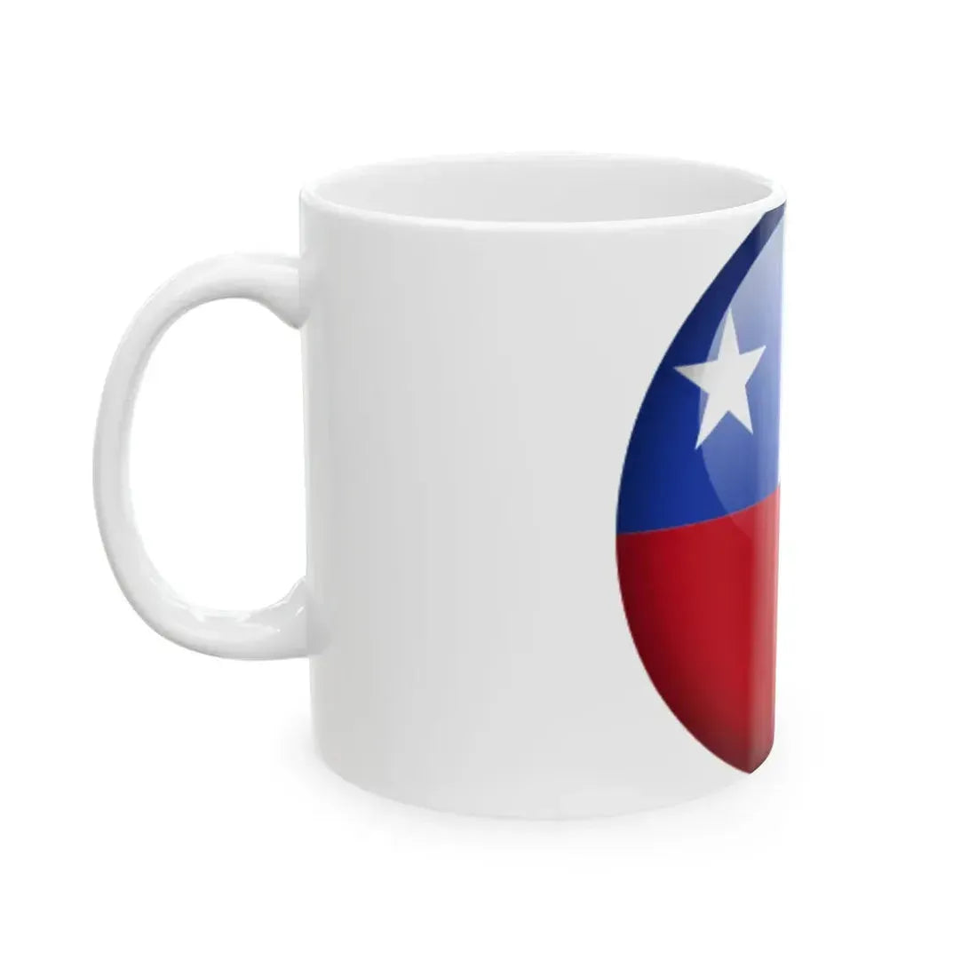 Flag orb Chile (Chile) White Coffee Mug - Go Mug Yourself