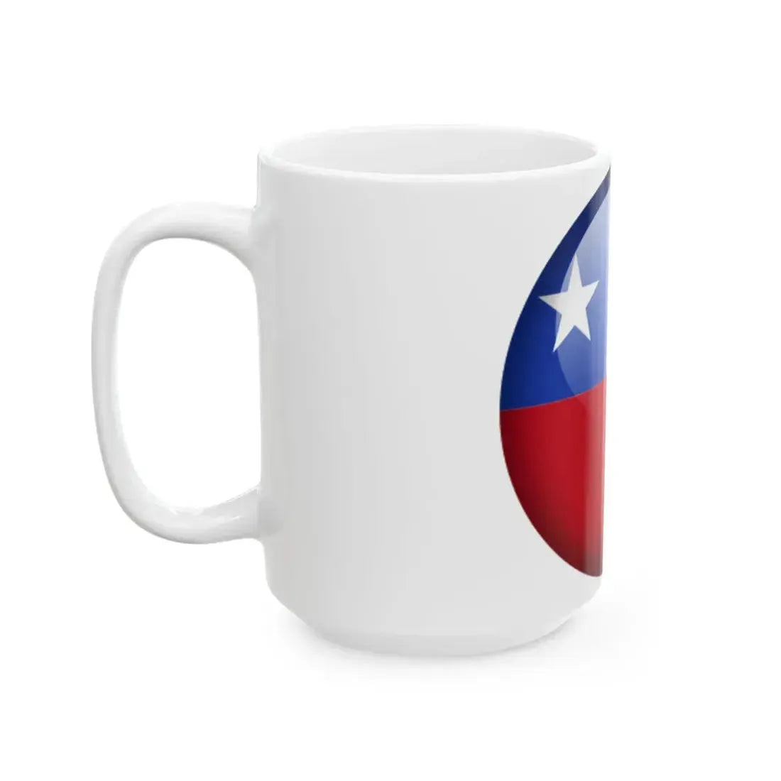 Flag orb Chile (Chile) White Coffee Mug - Go Mug Yourself