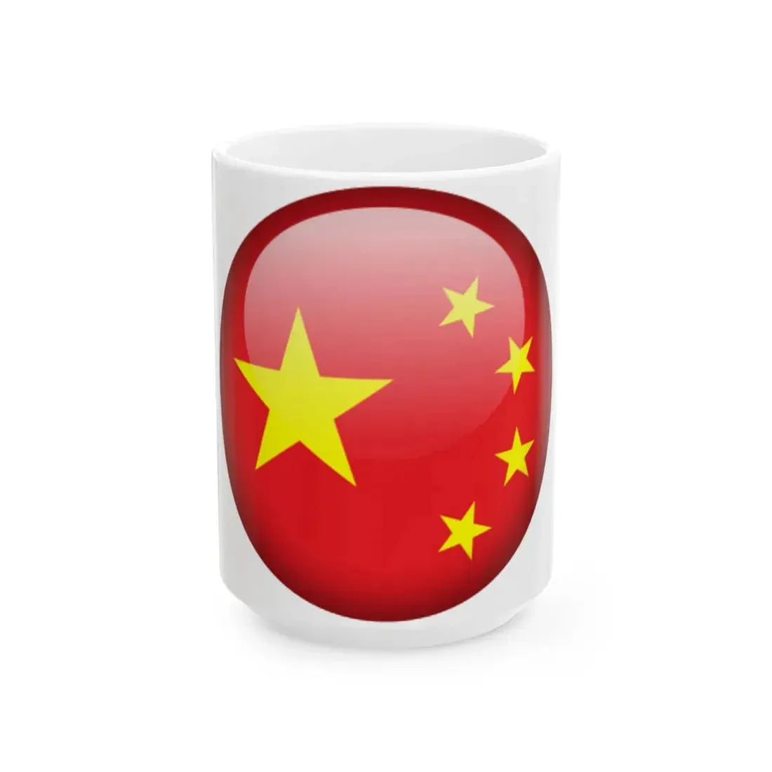 Flag orb China (China) White Coffee Mug 15oz - Go Mug Yourself
