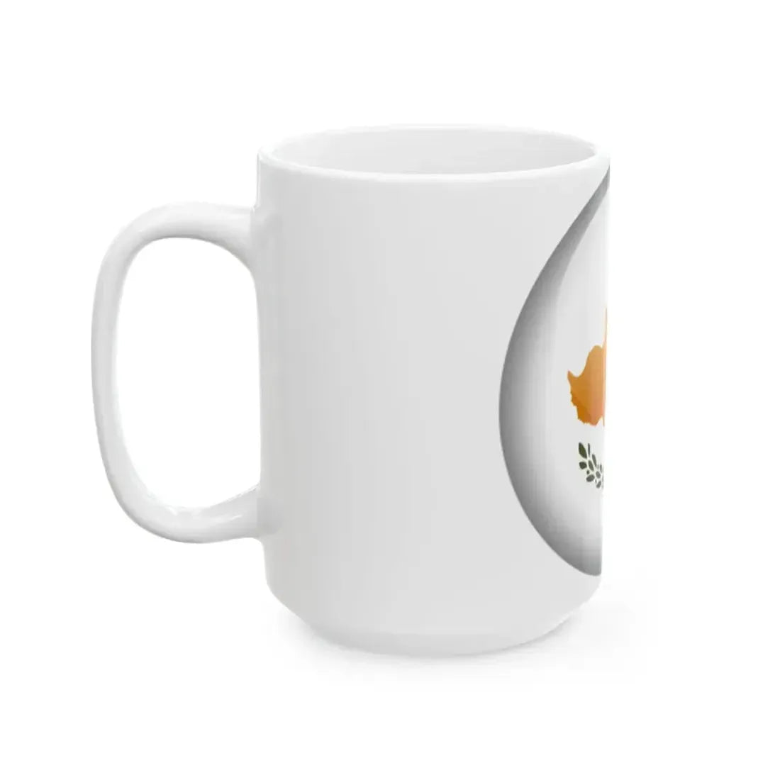 Flag orb Cyprus (Cyprus) White Coffee Mug - Go Mug Yourself