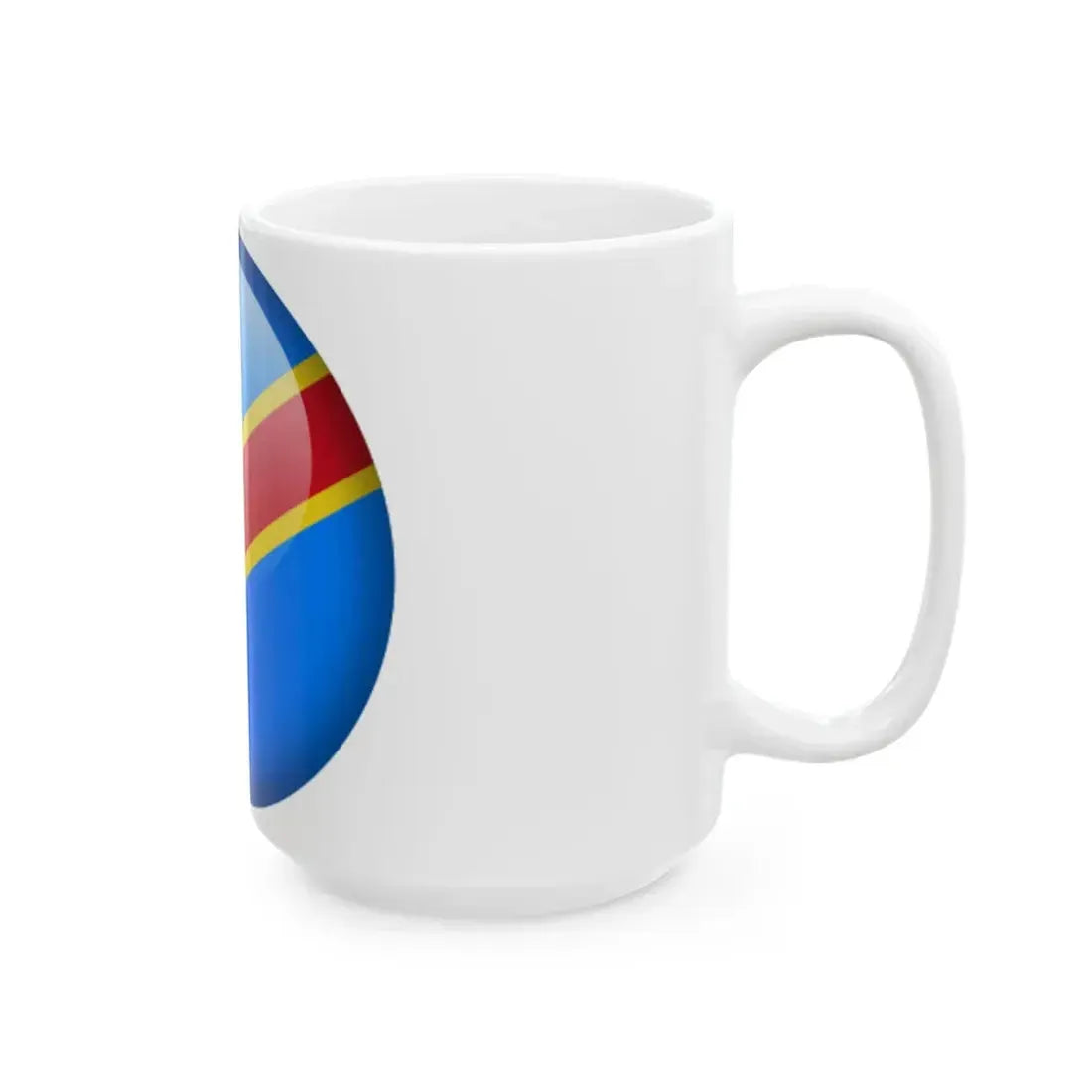 Flag orb Democratic Republic of the Congo (Congo) White Coffee Mug - Go Mug Yourself