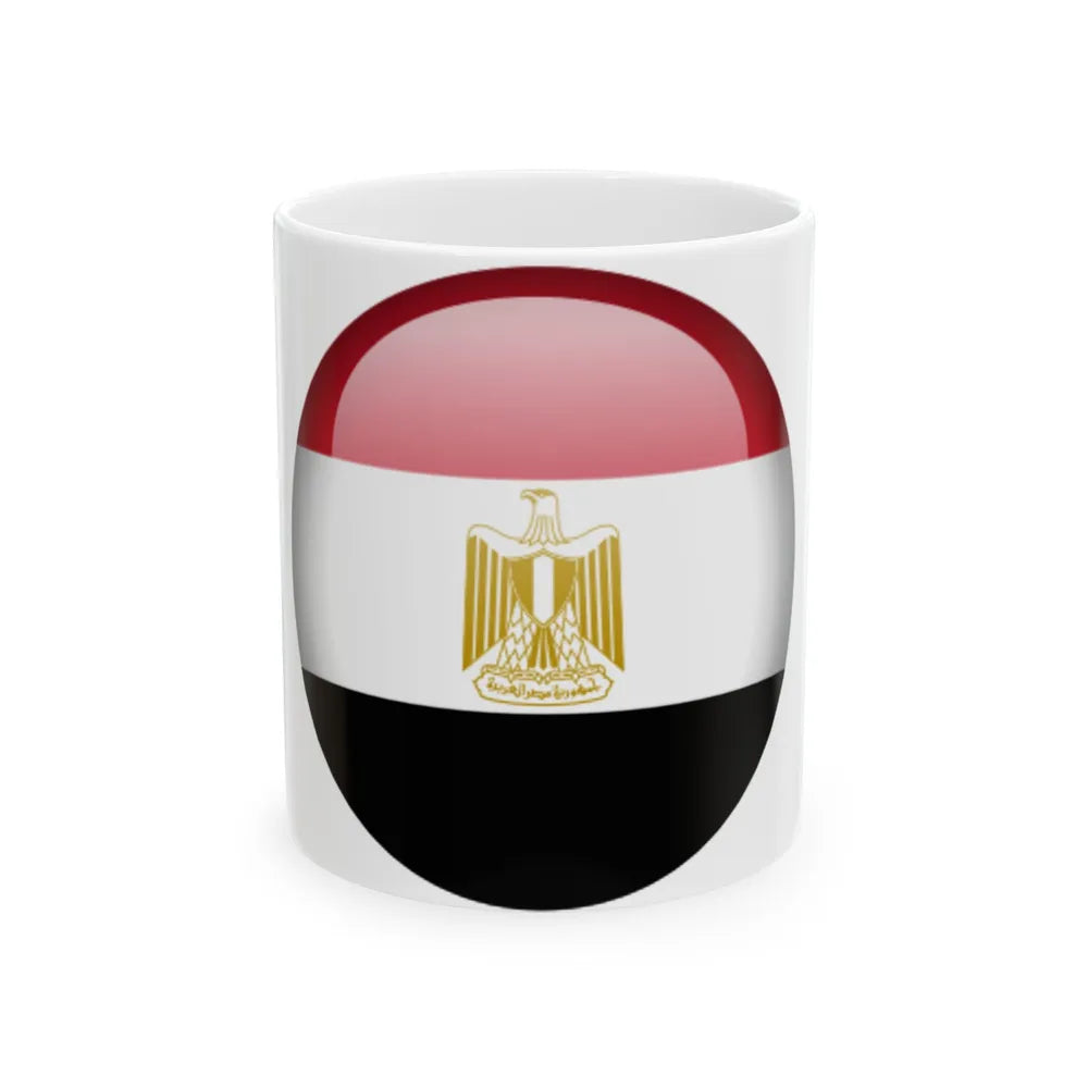 Flag orb Egypt (Egypt) White Coffee Mug 11oz - Go Mug Yourself
