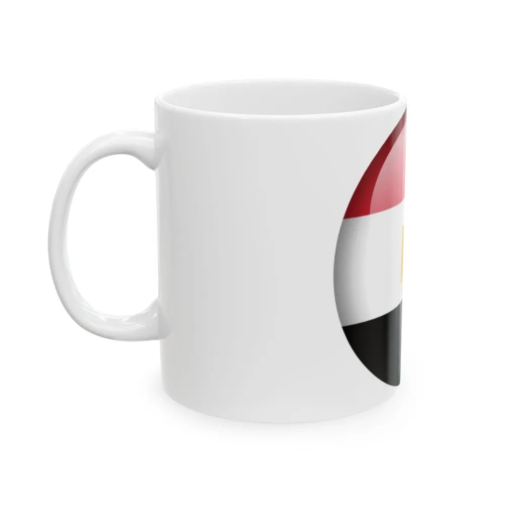 Flag orb Egypt (Egypt) White Coffee Mug - Go Mug Yourself