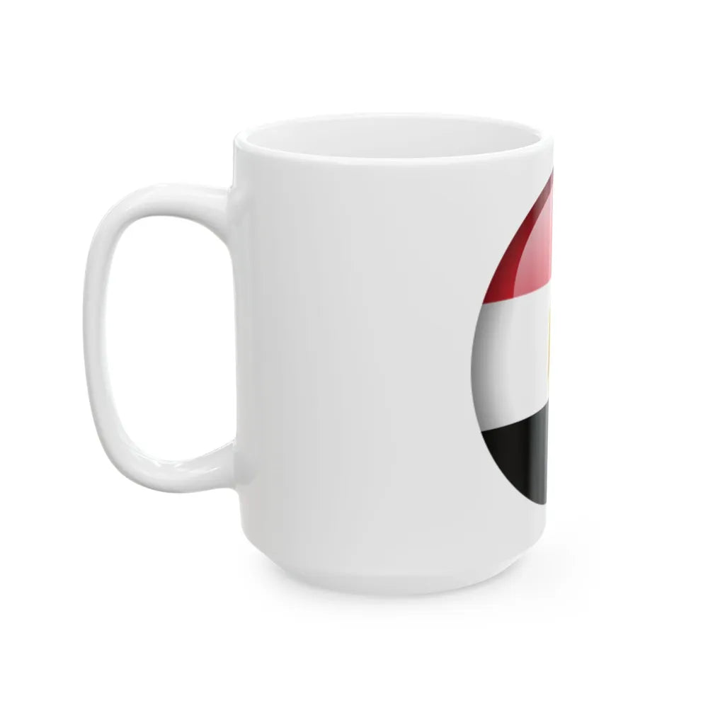 Flag orb Egypt (Egypt) White Coffee Mug - Go Mug Yourself