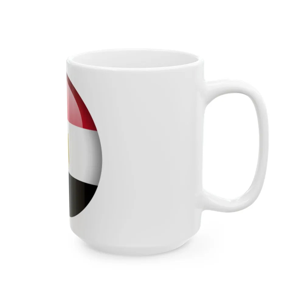 Flag orb Egypt (Egypt) White Coffee Mug - Go Mug Yourself